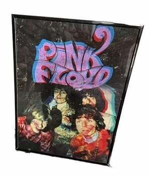 Pink Floyd Psychedelic Vintage Style Band Poster in Black Frame
